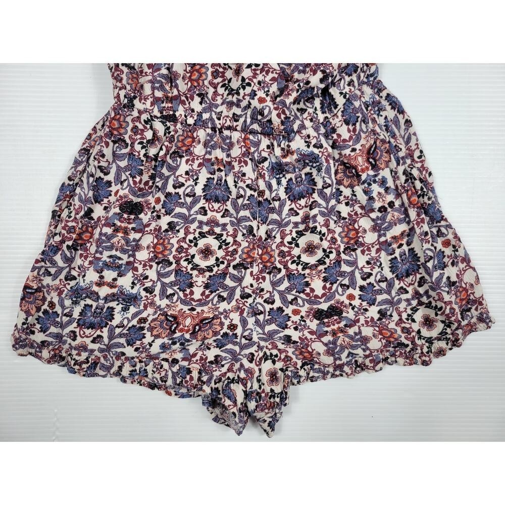 American Eagle Paisley Live Your Life Bohemian Style Floral Romper Womens XS - Picture 4 of 12